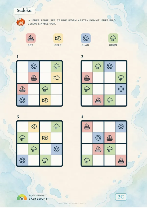 Sudoku mit Bildern statt Zahlen