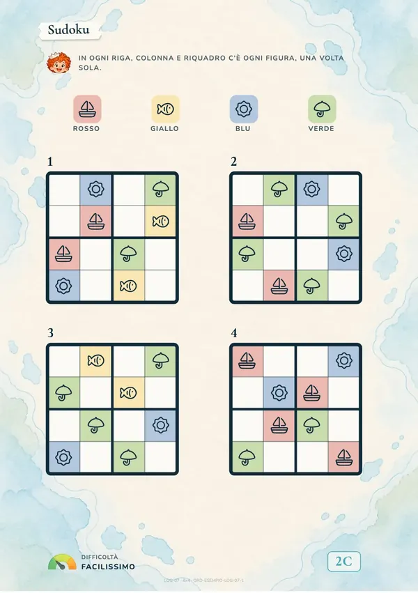 Sudoku con le figure al posto dei numeri